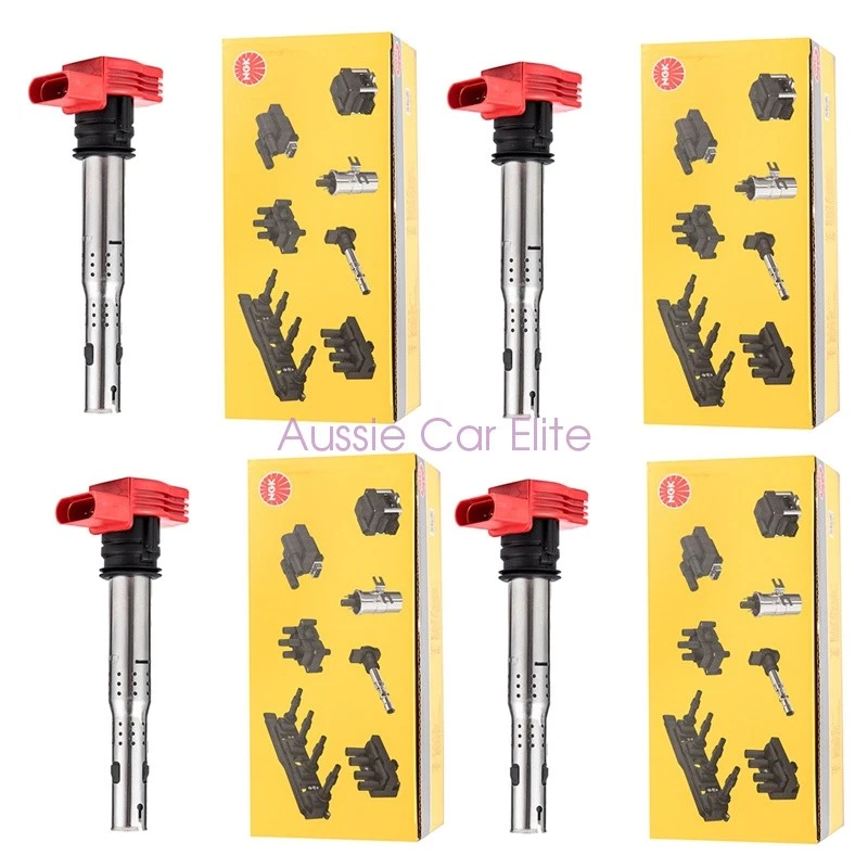 07K905715 OEM 4Pcs NGK Upgraded Ignition Coils for AUDI A3 A4 A5 A6 Q5 TT S3 2.0 - Изображение 1 из 4