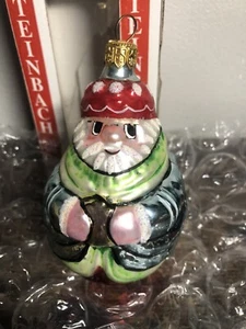 Steinbach Blow glass Santa Christmas ornament With Box No Tag - Picture 1 of 12