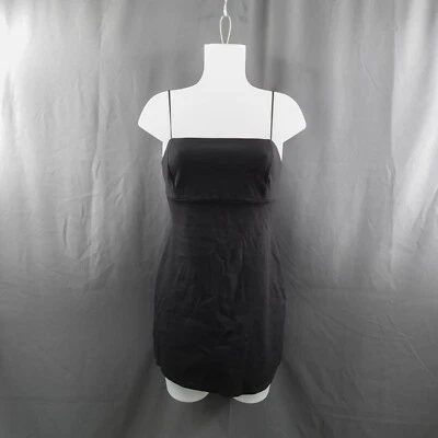 Silence and Noise Womens Dress Medium Black Strappy Bodycon Mini Y2K Clubwear - Image 1 of 4