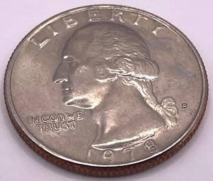 1978 D Washington Quarter 25C - Mint State - BU (SKU 137) - Picture 1 of 2