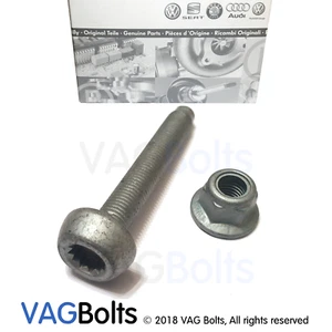 Genuine VW Audi N90954802 Front Hub Strut Pinch Bolt Nut Kit Golf Passat A3 TT - Picture 1 of 3