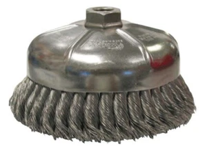 Weiler 6"" EINREIHIGER KNOTEN DRAHTBECHER BÜRSTE 5/8""-11 UNC MUTTER #12856 - Bild 1 von 1