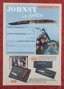 JOHNNY HALLYDAY PLAQUETTE MERCHANDISING 1995 LE COUTEAU TEE SHIRT CALENDRIER... - Imagen 1 de 3