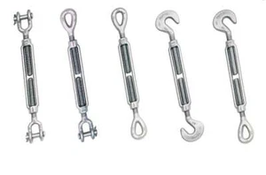 Forged, Hot Dipped Galvanized Open Turnbuckles, Imported - Picture 1 of 3