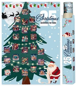 25 Fun Christmas Activities for Kids - A2 Size Xmas Scratch Off Poster - Picture 1 of 10