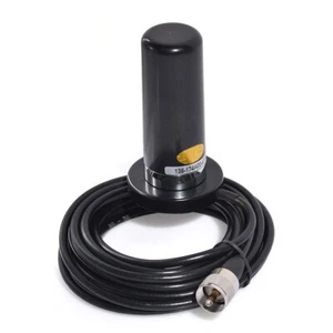 Dual Band VHF UHF Ham Mobile Radio Antenna PL259 Connector with Magnetic Base... - Zdjęcie 1 z 7