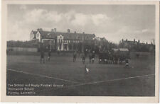 Postcard The School and Rugby Football Ground Holmwood School Formby Lancashire