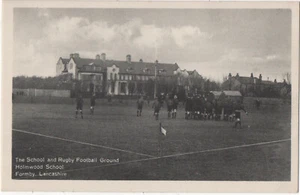 Postcard The School and Rugby Football Ground Holmwood School Formby Lancashire - Picture 1 of 2