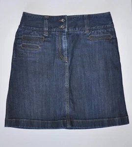 Authentic DOLCE & GABBANA Dark Blue Denim Skirt 40 4 Medium - Picture 1 of 5