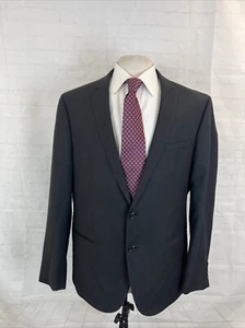 Andrew Fezza Men's Black Plaid Blazer 46R $395 - Picture 1 of 10