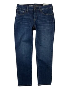 Chico's So Slimming Girlfriend Slim Leg Ankle Jeans 2P (00P) NWT Dark Wash - Picture 1 of 10