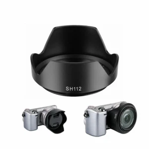 SH112 Lens Hood Shade For Sony NEX-C3/ NEX-F3/ NEX-3N/ NEX-3C 18-55 mm Lens - Picture 1 of 7