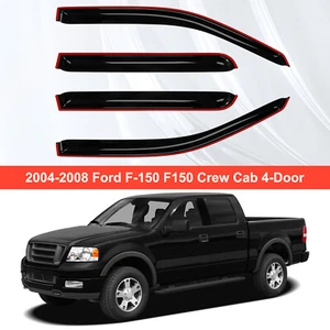 For 2004-2008 Ford F150 Crew Cab Window Visor Vent Guards Shades Deflectors - Picture 1 of 9