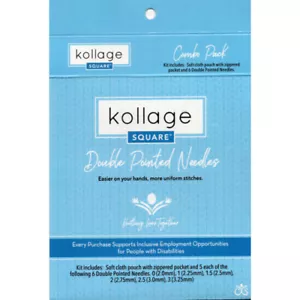 Kollage: Paquete combinado de agujas de doble punta Square®:: Tallas 0-3 EE. UU., 5" - Imagen 1 de 4