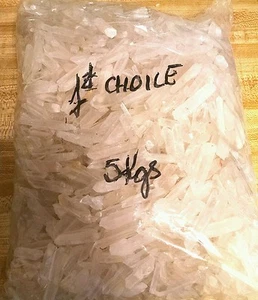 11lb Natural Rough Small Fine Quartz Crystal Point Specimens 5kg Bulk Gem Stones - Picture 1 of 4