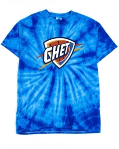 Tie-Dye Chet Holmgren Oklahoma City Thunder OKC Logo T-Shirt - Picture 1 of 2