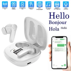 144 Language B11 Translator Earbuds Wireless Bluetooth Two Way Smart Translation - Picture 1 of 12