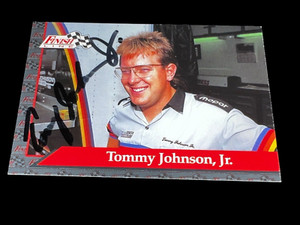 Tommy Johnson Jr MOPAR VINTAGE #25 1993 FINISH LINE autographed NHRA RACING card
