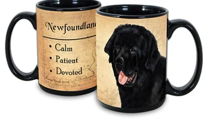 Black Newfoundland Faithful Friends Mug - Picture 1 of 2