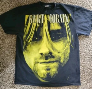 Vintage Kurt Cobain Face Shirt XL Double Sided Single Stitch Reprint Nirvana - Picture 1 of 8