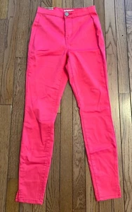 So Girls Regular 3 Pink Ankle Skinny High Waist Pants NWT - Picture 1 of 4