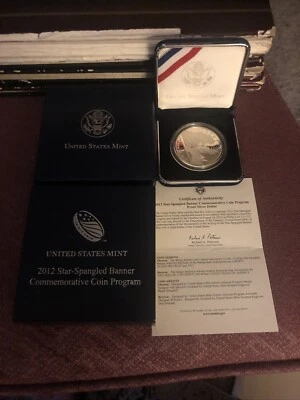 2012 Star-Spangled Banner Commemorative Coin Program W/ Certificate & Box - Image 1 of 4
