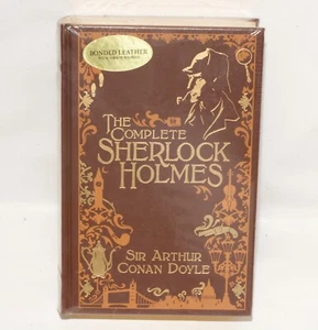 The Complete Sherlock Holmes Sir Arthur Conan Doyle Leather Bound SEALED - Picture 1 of 4