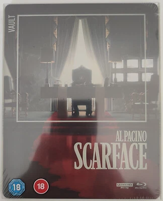 Scarface 4K+BD The Film Vault Range (UK) Steelbook Blu-Ray NEW & SEALED - Image 1 of 4