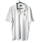 AERONAUTICA MILITARE classic fit logo polo shirt in white size 3XL