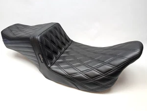 Le Pera LK-587DD Tailwhip Seat Double Diamond for Harley Touring 2008-2023 - Picture 1 of 9