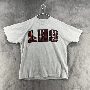 Vintage Fruit Of The Loom Best Shirt Mens XL Gray LHS Single Stitch Retro USA - Picture 1 of 14