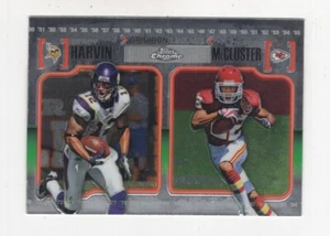 2010 TOPPS CHROME FOOTBALL GRIDIRON LINEAGE PERCY HARVIN & DEXTER McCLUSTER - Picture 1 of 9
