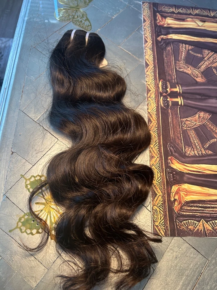 12-дюймовый пучок сырых индийских человеческих волос  - Изображение 1 из 1