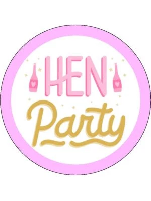 Toppers comestibles para glaseado y cupcakes de fiesta de gallinas - Decoraciones para pasteles de novia a ser Foto 1 de 4