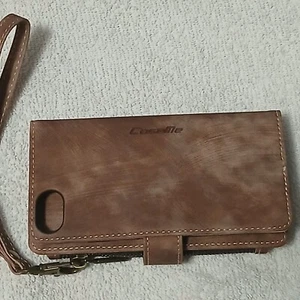 Genuine CASE ME Vintage Leather Wallet Case Cover For Apple iPhone 7/8/SE? Read - Picture 1 of 9