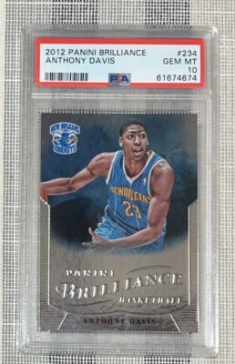 2012 Panini Brilliance Basketball Anthony Davis Rookie PSA 10 - Image 1 of 2