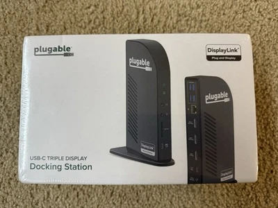 USB-C Triple Monitor Docking Station Plugable Sealed - Image 1 of 3
