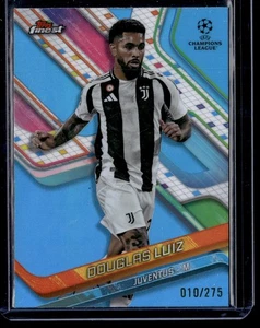 Douglas Luiz 2024-25 Finest UEFA Club Competitions Sky Blue Refractor #23 SN - Imagen 1 de 2