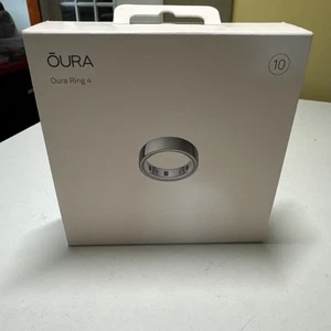 Oura Ring 4 Smart Ring Misura 10 Activity Tracker, 4a Generazione Argento Scatola Aperta/Nuovo - Foto 1 di 9