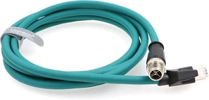 Cable de alimentación Ethernet blindado Uonecn M12 8 PIN X-Code macho a RJ45 para Cognex In - Imagen 1 de 2