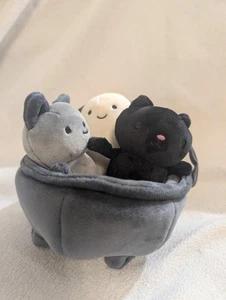 Jellycat Cauldron Cuties Plush Halloween Ghost Cat Bat Spooky Retired - Picture 1 of 11