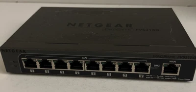 Netgear ProSafe Gigabit VPN Firewall Model FVS318G 8-Port - Image 1 of 4