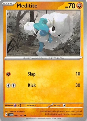 Meditite 082/162 SV05 Temporal Forces Pokemon 009094 - Image 1 of 2