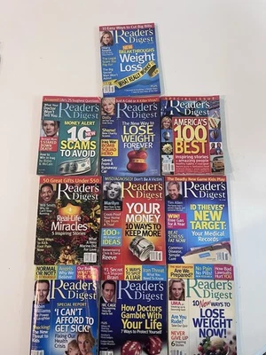 Lot of 10 2006 -Reader's Digest Magazines Health,Lifestyle-Mixed Issues. - Image 1 of 4