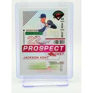 2024 Panini Prospect Edition Jackson Kent Red Foil 221/299 Washington Nationals - Picture 1 of 2