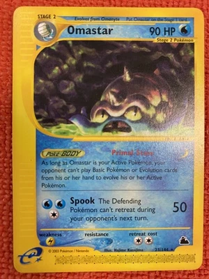 SKYRIDGE OMASTAR     23/144  2003  RARE Non -Holo  Pokémon TCG - Image 1 of 4