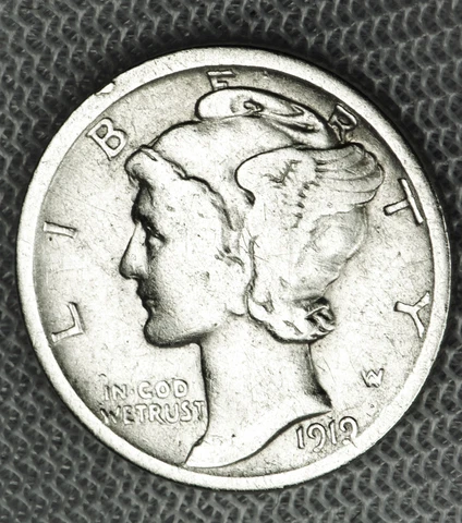 1919-s Mercury Dime.   Better Grade   (Inventory A) Cover
