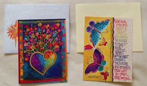 "LAUREL BURCH" Collection (2) Leanin Tree Birthday Cards, New With (2) Envelopes - Picture 1 of 10