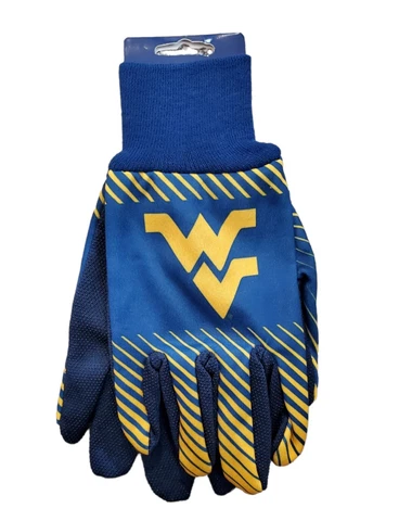 West Virginia Mountaineers Utility Sport Gloves One Size Licensed NCAA Wear Cover