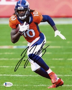 JERRY JEUDY SIGNED AUTOGRAPHED DENVER BRONCOS 8x10 PHOTO BECKETT - Picture 1 of 1